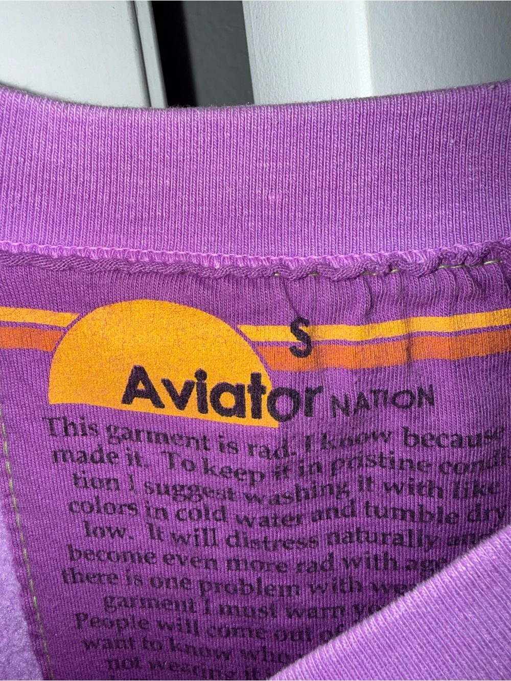 Aviator Nation Purple Sweatshirt - Picture 6 of 7